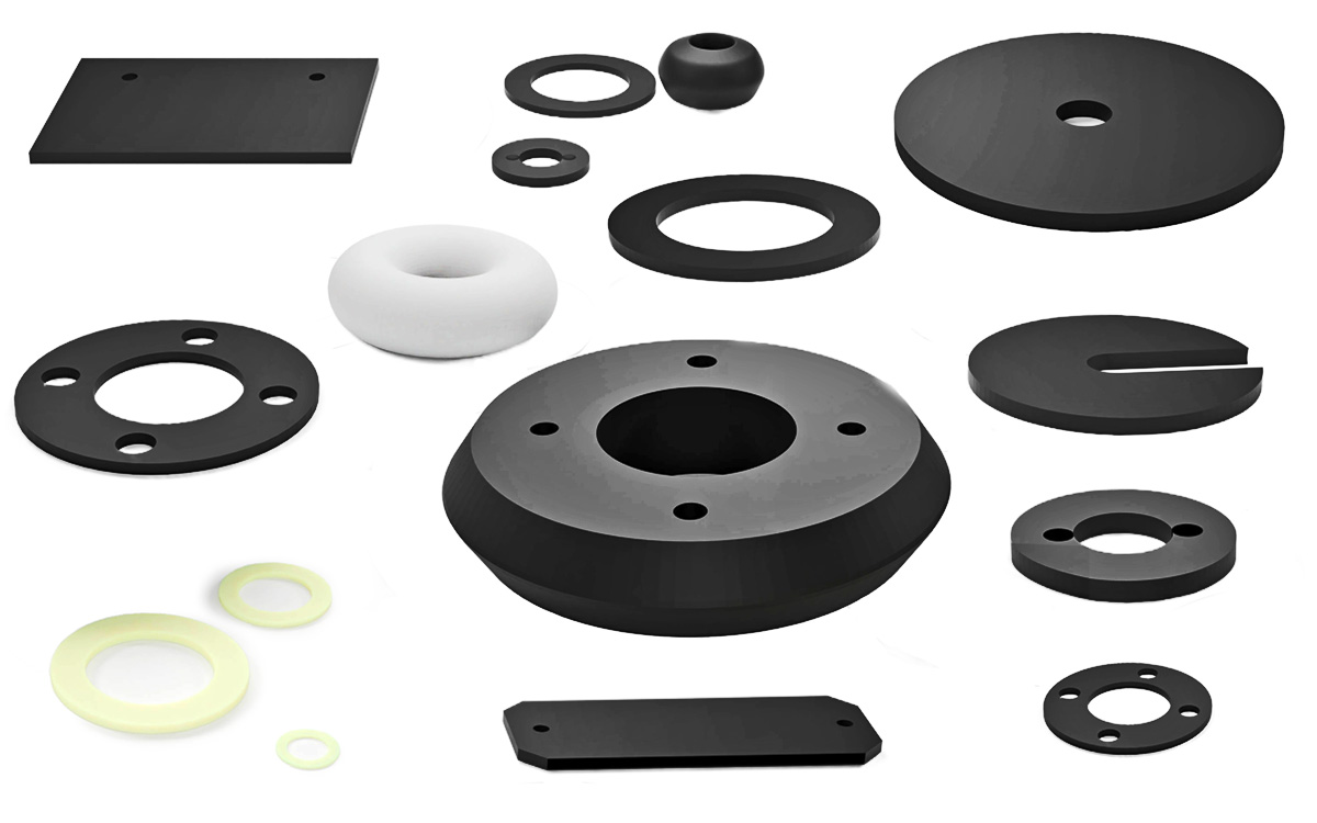 Seals & Gaskets 3 rubber parts gaskets seals big flat